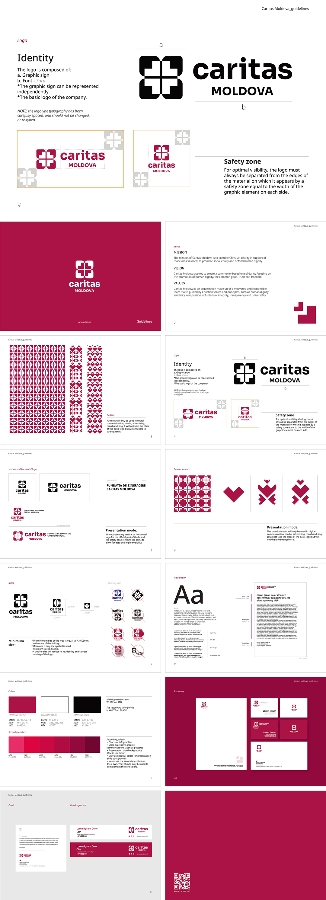 摩尔多瓦CARITAS明爱慈善会视觉规范手册