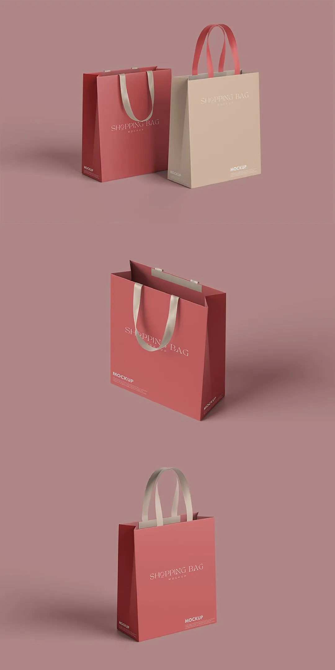 高档丝绸礼品袋购物袋手提袋样机