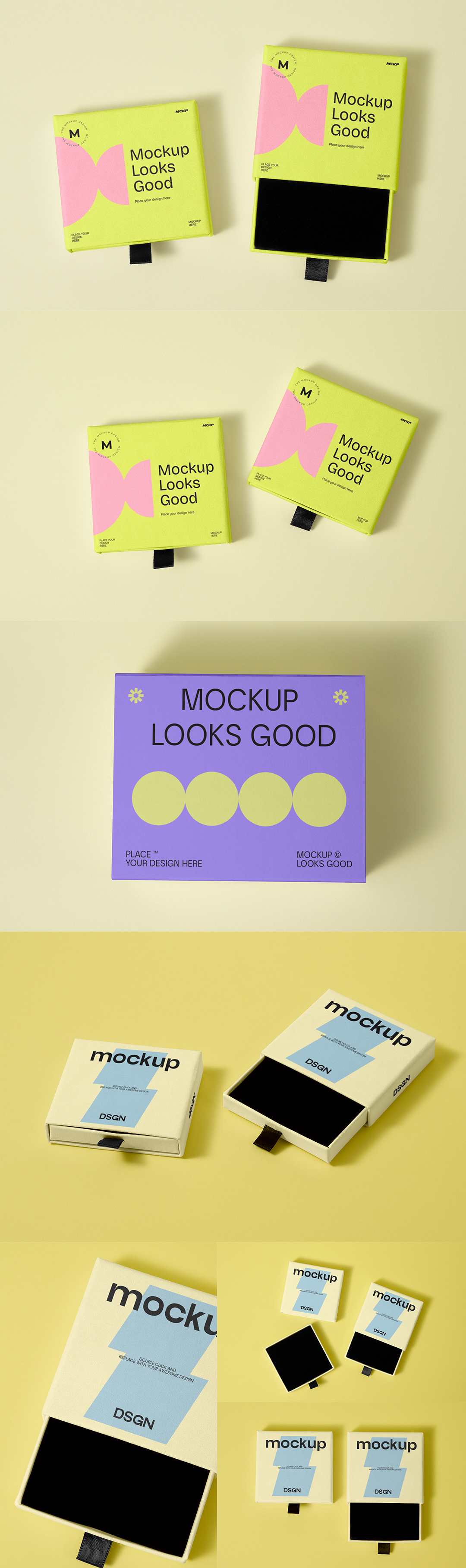 首饰礼品盒时尚配饰美妆包装样机