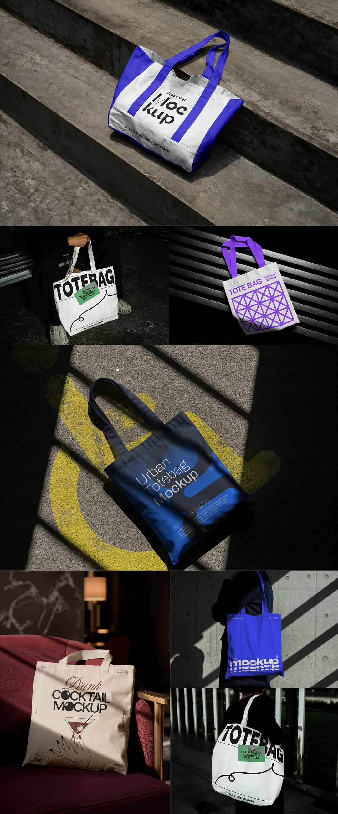 帆布手提袋场景样机