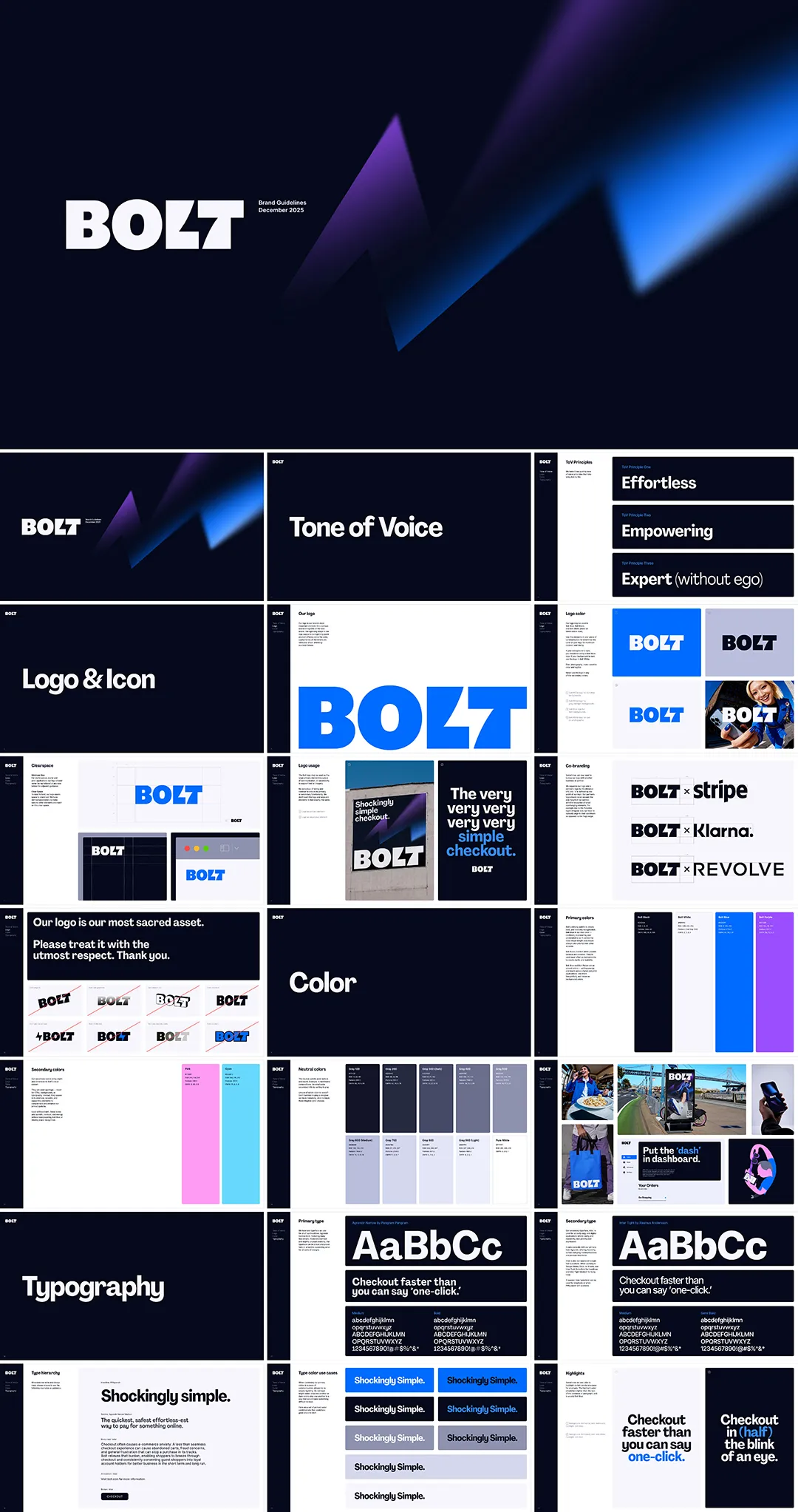 美国Bolt支付平台品牌视觉规范