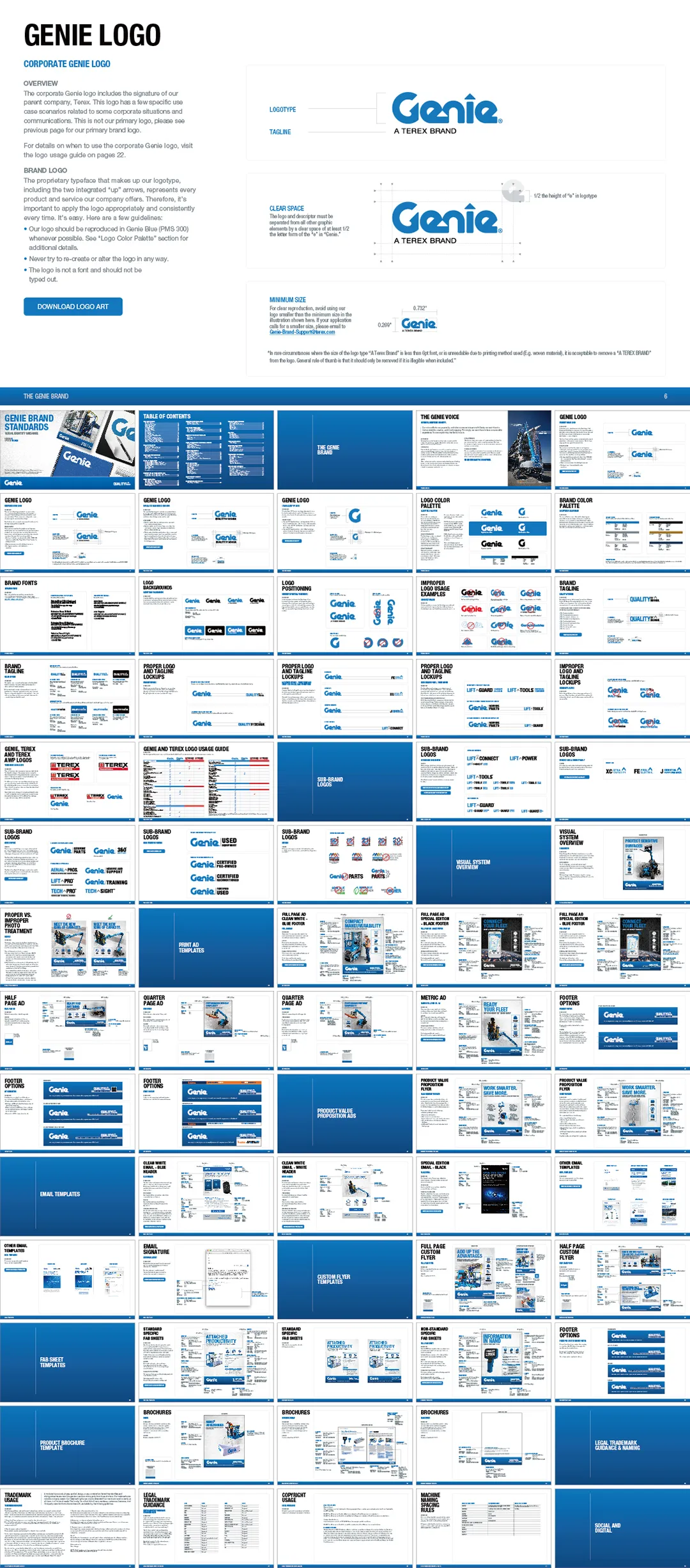 美国GENIE吉尼工程机械品牌VI手册