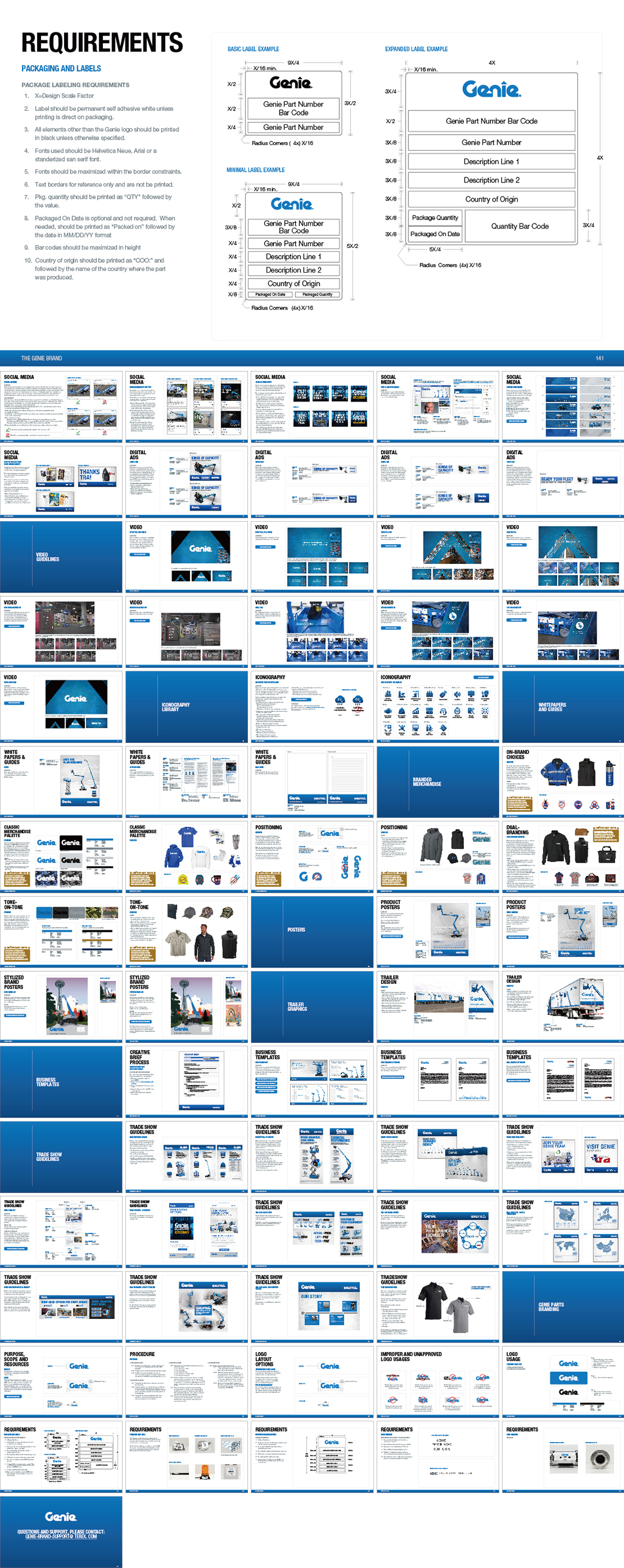 美国GENIE吉尼工程机械品牌VI手册
