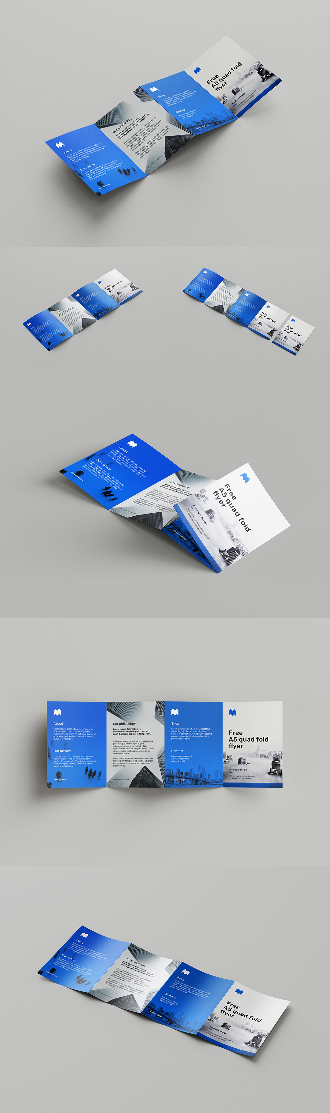 四折页展示样机