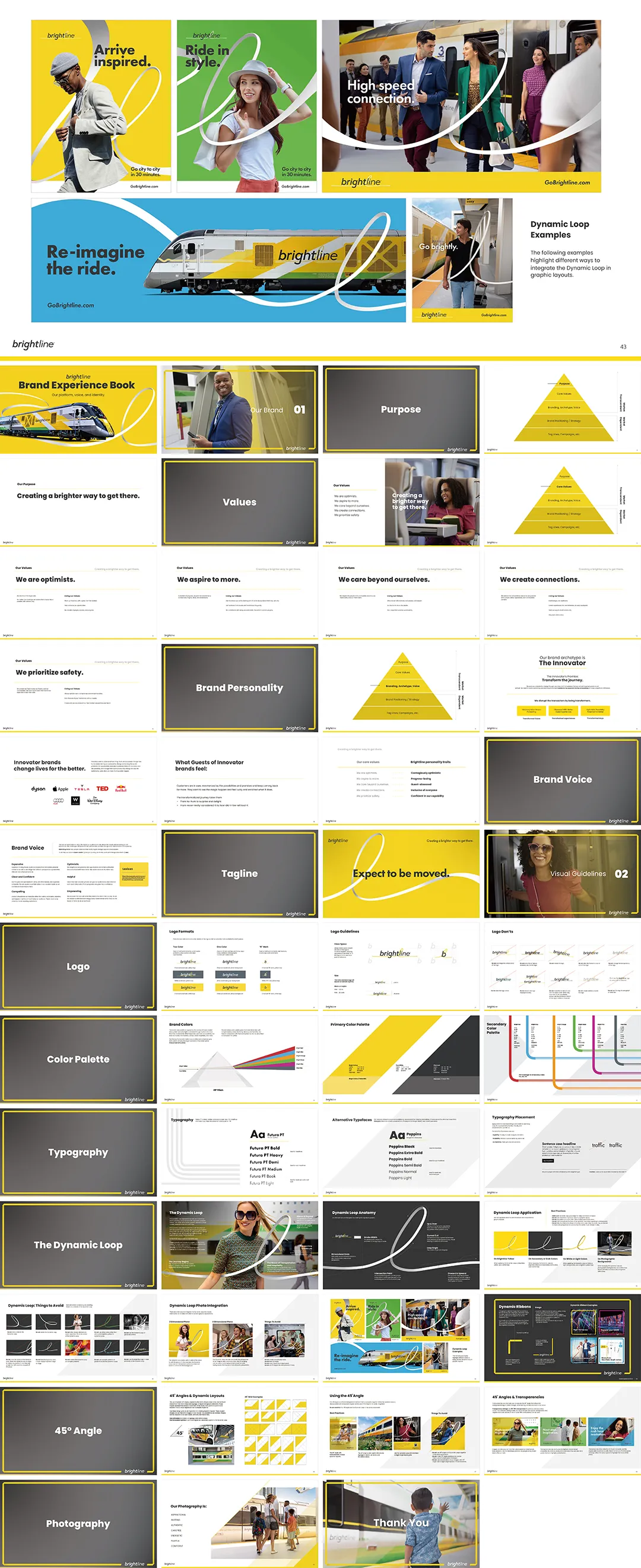 美国BRIGHTLINE布赖特线高速铁路VI手册