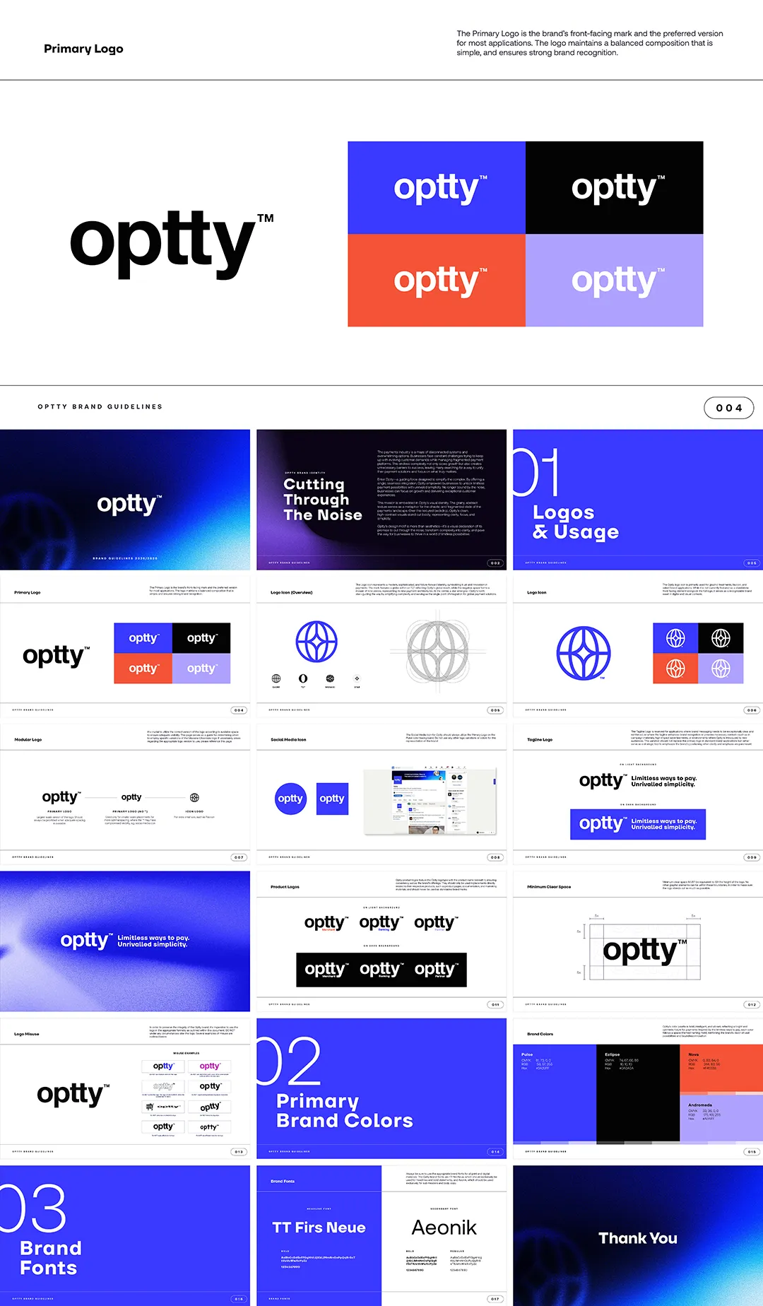 新加坡OPTTY奥普蒂金融品牌logo视觉规范