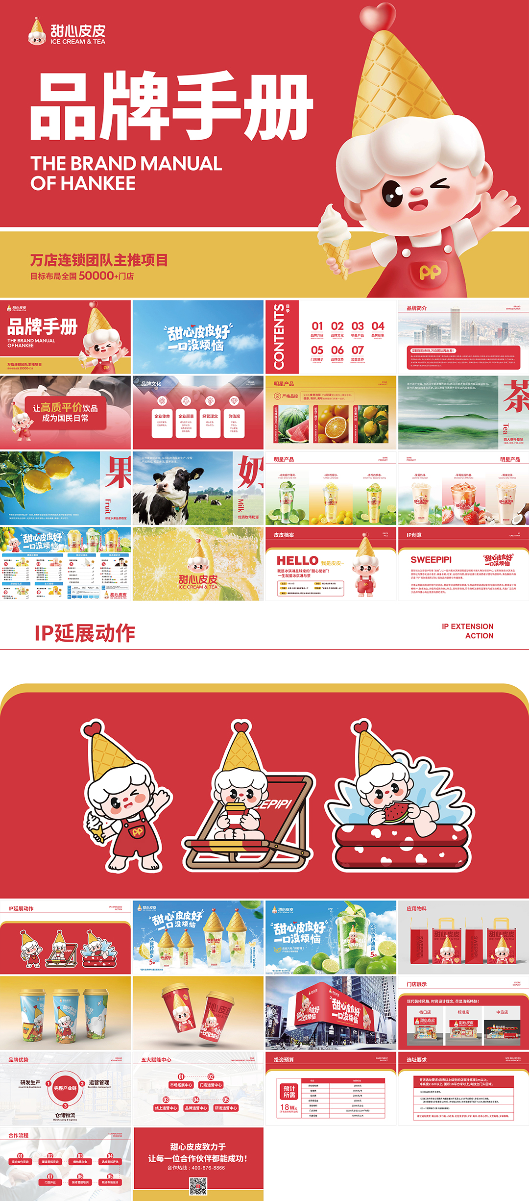 ICE CREAM & TEA甜心皮皮品牌手册