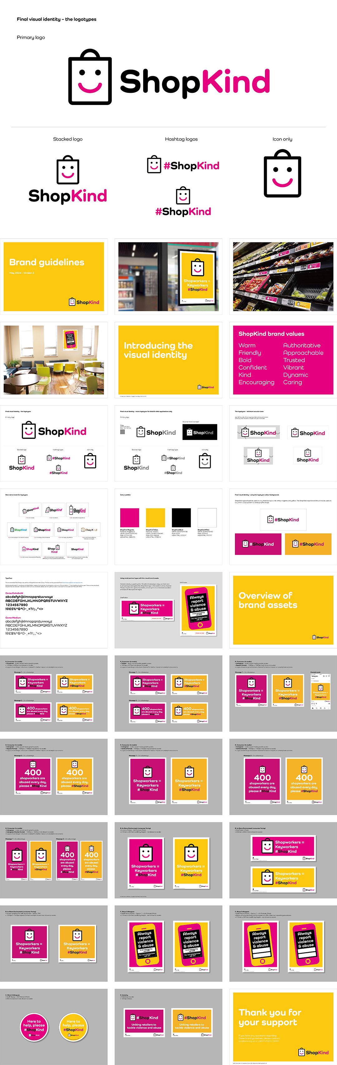 英国ShopKind零售公益活动VI手册