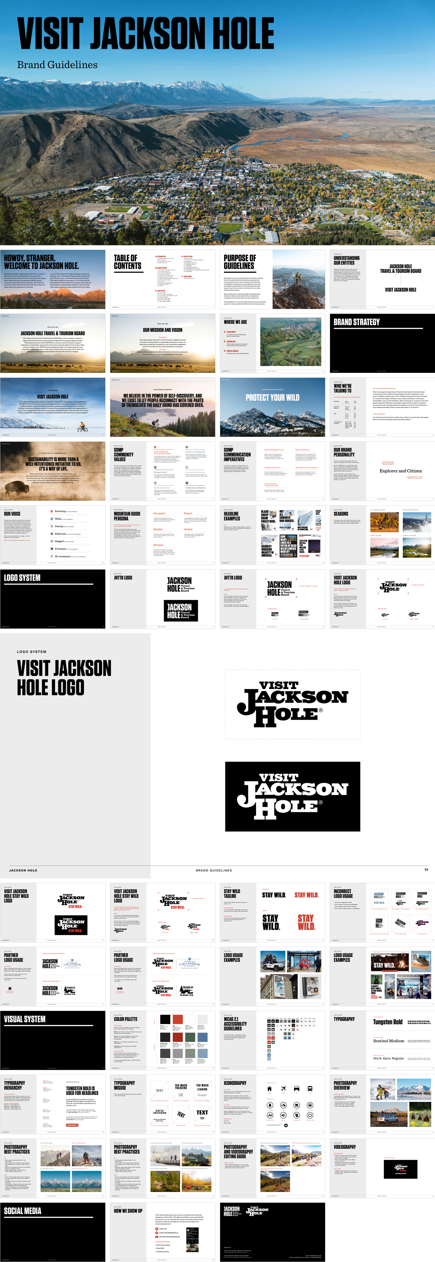 美国Jackson Hole区域旅游VI手册